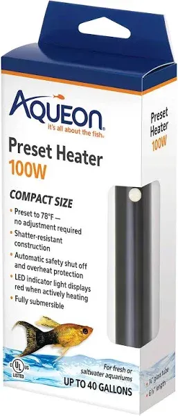 Aqueon Preset Aquarium Heater 100 Watt