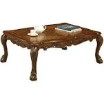 Acme Dresden Rectangular Wooden Coffee Table in Cherry Oak