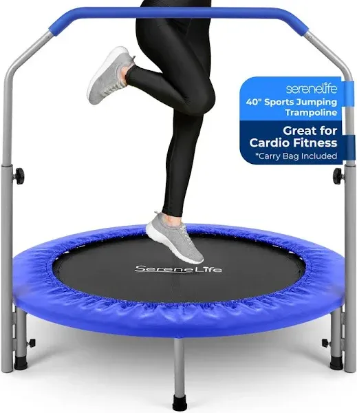 SereneLife Adult Size Sports Jumping Fitness Trampoline