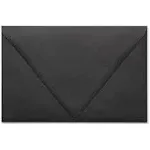 LUXPaper A9 Contour Flap Invitation Envelopes | 5 3/4" x 8 3/4" | Midnight Black | 80lb. Text | 50 Qty