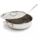 All Clad D3 Stainless Steel 6 Quart Saute Pan with Lid