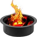 Fire Pit Ring 45-Inch Outer/39-Inch Inner Diameter, 3.0mm Thick Heavy Duty Solid