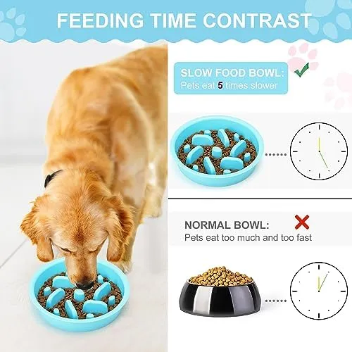 Anipaw Slow Feeder Dog Bowls