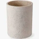 Camilo Limestone Bathroom Accessories, Waste Basket, Beige | Pottery Barn