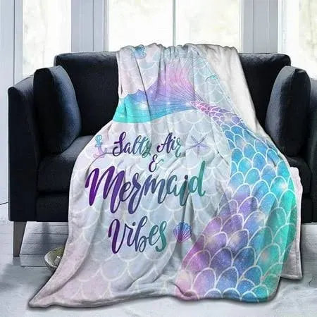 Tree Mermaid Throw Blanket