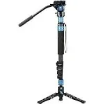 Sirui P-325FL 5-Section Carbon Fiber Monopod with VA-5 Compact Video Head