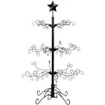 Best Choice Products 3ft Wrought Iron Ornament Display Christmas Tree w/ Easy Assembly