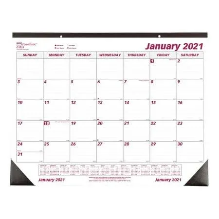 Brownline Monthly Desk Pad Calendar