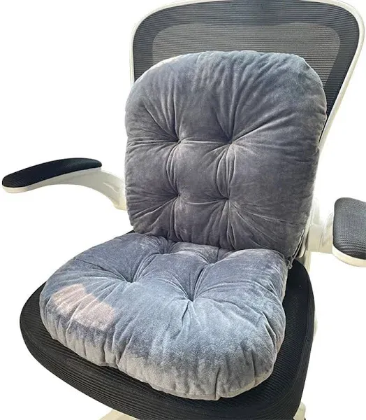 HMWQC Chair Cushion Plush High Back Rocking Chair Cushion Office Chair Cushion Seat Cushion with Back Support Relax Lazy Buttocks, 17*17*17in, Fruit Green, P6KO22E57PA13C7T