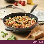 81201Anolon Advanced Home Hard Anodized Nonstick Ultimate Pan with Lid and Helper Handle Color: Moonstone