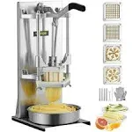 VEVOR Commercial French Fry Cutter with 4-Replacement Blades, 1/4 in. and 3/8 in. Blade Easy Dicer Chopper