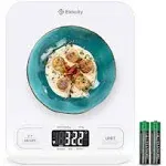 Etekcity Food Kitchen Scale, Digital Grams and Ounces for Weight Loss, Baking, Cooking, Keto and Meal Prep, LCD Display, Medium, White