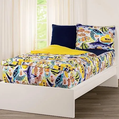 Siscovers Beneath The Waves Bunkie Deluxe Zipper Bedding Set