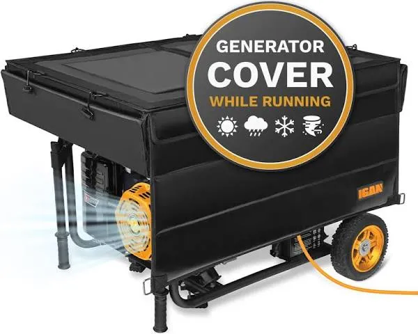 IGAN Generator Tent Waterproof Portable Cover for 3500–12000 Watt 9,2 lb. Black