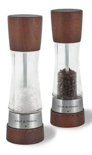 Cole &amp; Mason Derwent Salt &amp; Pepper Mill Gift Set - Salt and Pepper Grinders -...