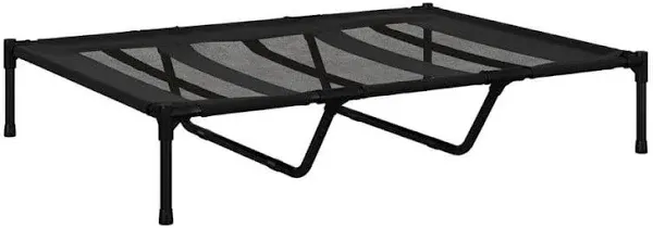 Pet Adobe Elevated Dog Bed, 24.5" L x 18.5" W x 7" H, Black