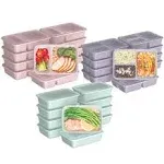 Bentgo Prep 60-Piece Meal Prep Kit Floral Pastels Collection