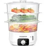 Electric Food Steamer, 13.7QT Vegetable Steamer with 3 Tiers BPA-Free Baskets, Digital Steamer with Appointment and Timer, 800W Simultaneous Cooking, Ideal for Veggies Seafood Rice