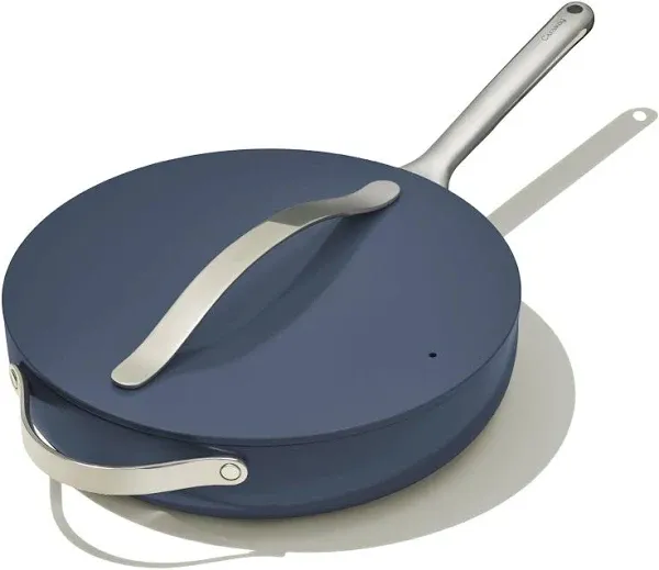 Caraway Nonstick Ceramic Sauté Pan Oven Safe &amp; Compatible  - Cream