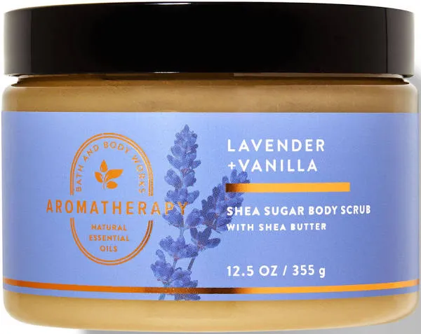 Bath &amp; Body Works LAVENDER VANILLA Shea Sugar Body Scrub 12.5 oz NEW Sealed