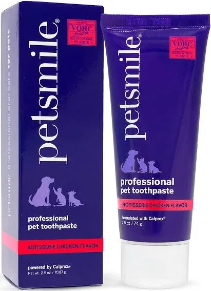 4oz Pet Toothpaste Cat &amp; Dog Teeth Cleaning Controls Plaque,Tartar, &amp; Bad Breath