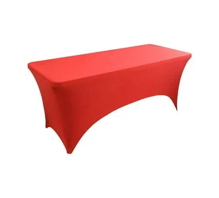 Red Spandex Fitted Stretch Table Cover