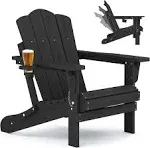 KINGYES Folding Adjustable Adirondack Chair