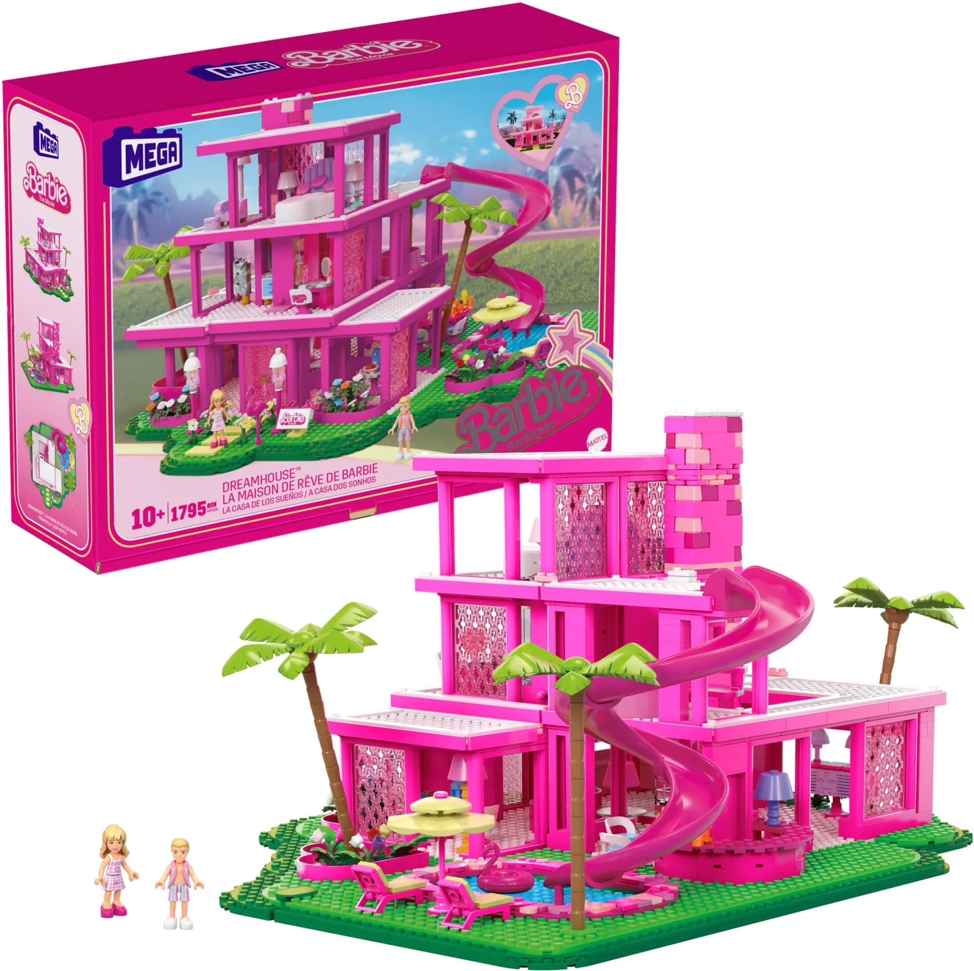 MEGA Barbie Dream House Toy, The Movie, New Mattel 1795 PCS Ken Collectors