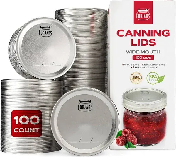 ForJars Canning Lids Regular Mouth 100 ct