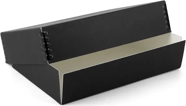 Lineco Museum Storage Box - 11-1/2" x 14-1/2" x 3", Black