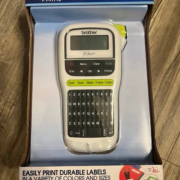 BROTHER LABEL MAKER PT-H110 HANDHELD 1/2&#034; 12M 1/2 &#034; 12MM H110 NEW