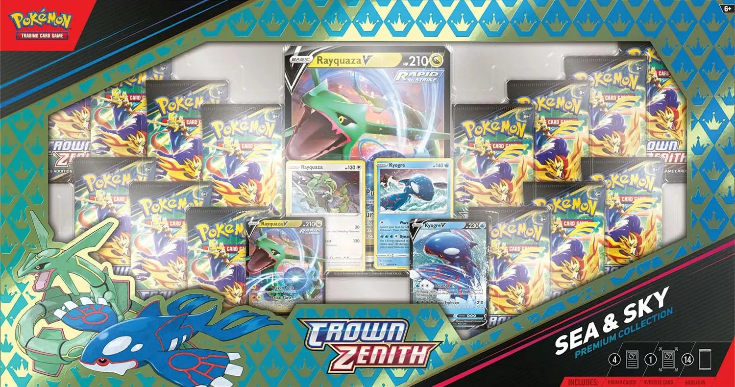 Pokemon Crown Zenith Premium Sea Sky Collection Sam&#039;s Club Exclusive