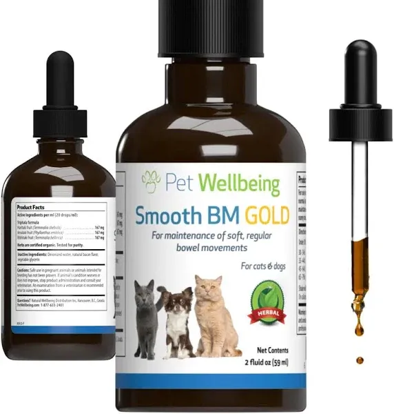 Pet Wellbeing Smooth BM Gold for Dogs - Vet-Formulated - Gentle Constipation ...