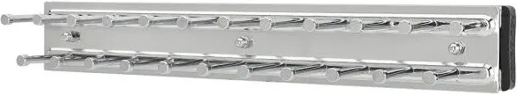 Rev-A-Shelf TRC-12 Classic Closet 12&#034; Sliding Tie Rack for Custom - Chrome