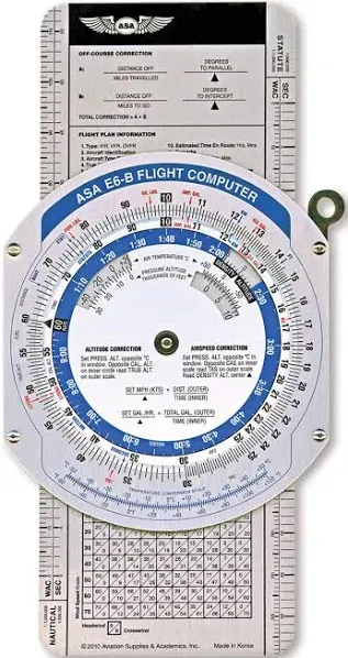 ASA E6B Flight Computer