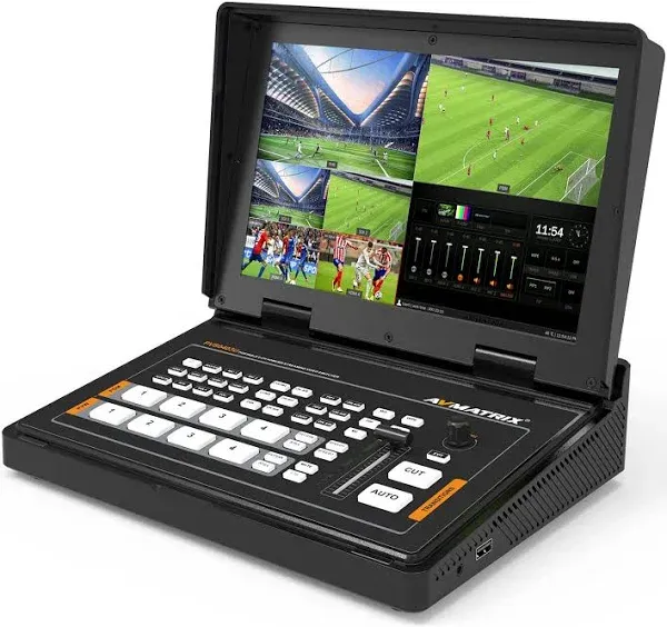 AVMATRIX PVS0403U 4-Channel SDI & HDMI Video Switcher with 10.1" Monitor