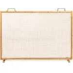 Best Choice Products 38x27in Single Panel Fireplace Screen - Vintage Gold