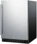 Summit SPR627OS Freestanding/Built-in Refrigerator - 24" - 4.6 cu ft - Stainless Steel