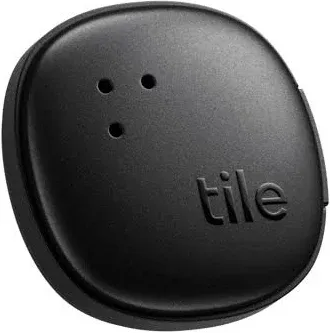 Tile by Life360 - Life360 Tile Sticker (2024 )- Small Bluetooth Tracker, Remote & Item Locator. iOS & Android Compatible. 1-Pack - Black