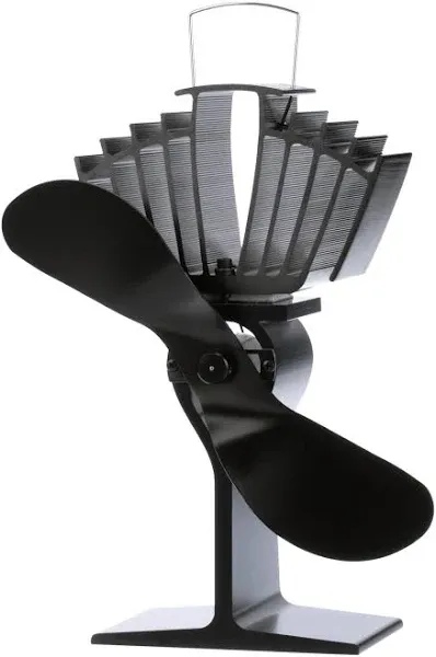 Ecofan® AirMax Black Stove Fan with Nickel Blades