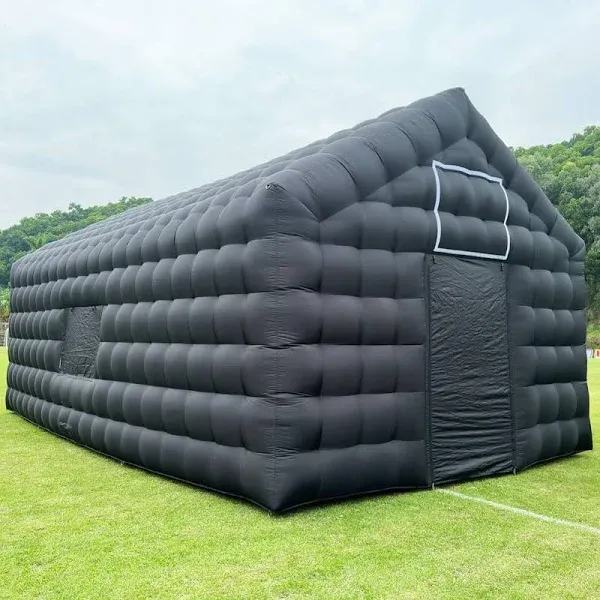 Large Black Inflatable Disco Party Tent Cube Wedding Tent Event Big Mobile Portable Inflatable Night Club Tent Pavilion