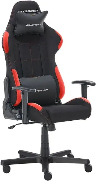 DXRacer Formula Gaming Chair - Ergonomic Chair for Computer and Video Game, Memory Foam Headrest, Lumbar Support, Water-Resistant Fabric, Black&Red