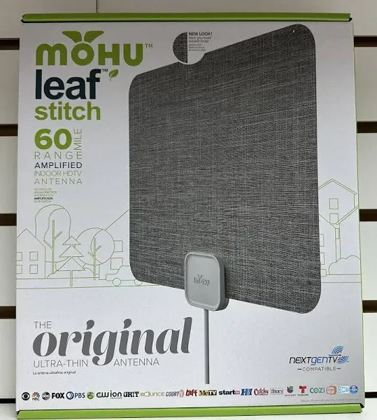 Mohu Leaf Amplified Indoor HDTV Antenna