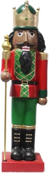 Fraser Hill Farm 32" Nutcracker Holding Staff Figurine