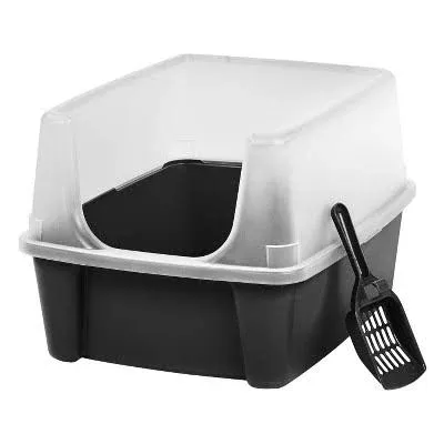 IRIS High Shield litter pan large plastic made in US durable plastic...