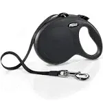 flexi New Classic Retractable Tape Dog Leash, Large, Black