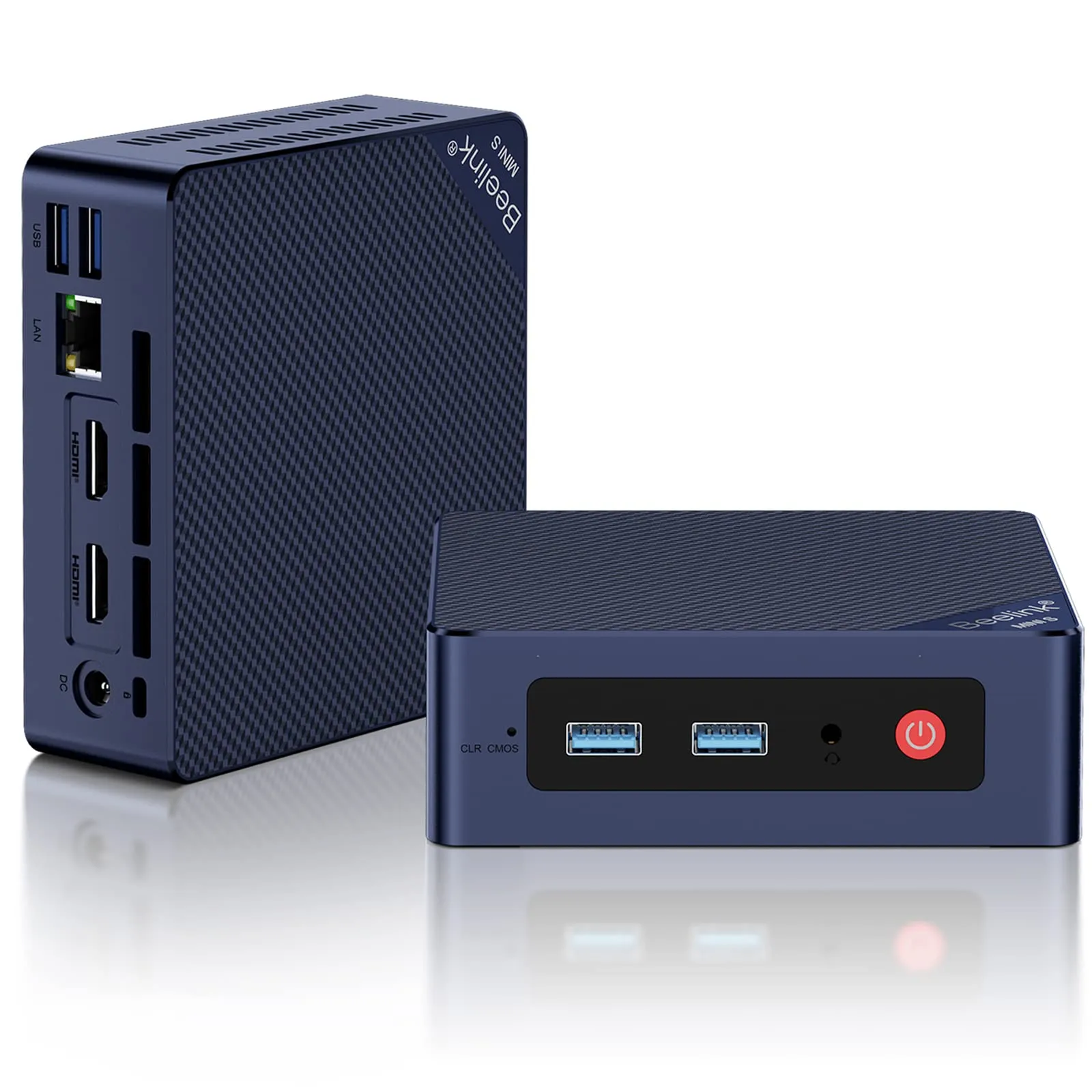 Beelink Mini S12 Mini PC, 12th Intel Alder Lake- N95 (up to 3.4GHz), 8GB DDR4 RAM 256GB PCIE M.2 SSD, W11 Pro Mini Computer Support 4K@60Hz Dual Display/BT 4.2/ Dual WiFi 5/4*USB 3.2/HTPC