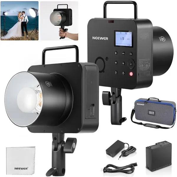 NEEWER Q4 400Ws 2.4G TTL Flash NEW LOOK 1/8000 HSS Outdoor Strobe Light&amp;Bag