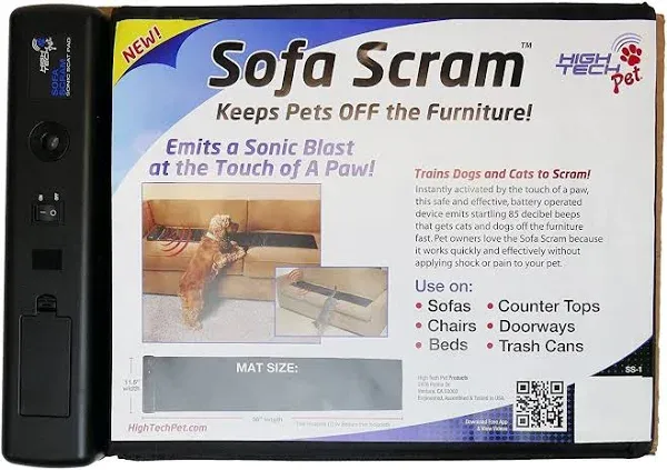 High Tech Pet Sofa Scram Sonic Pad Pet Deterrent