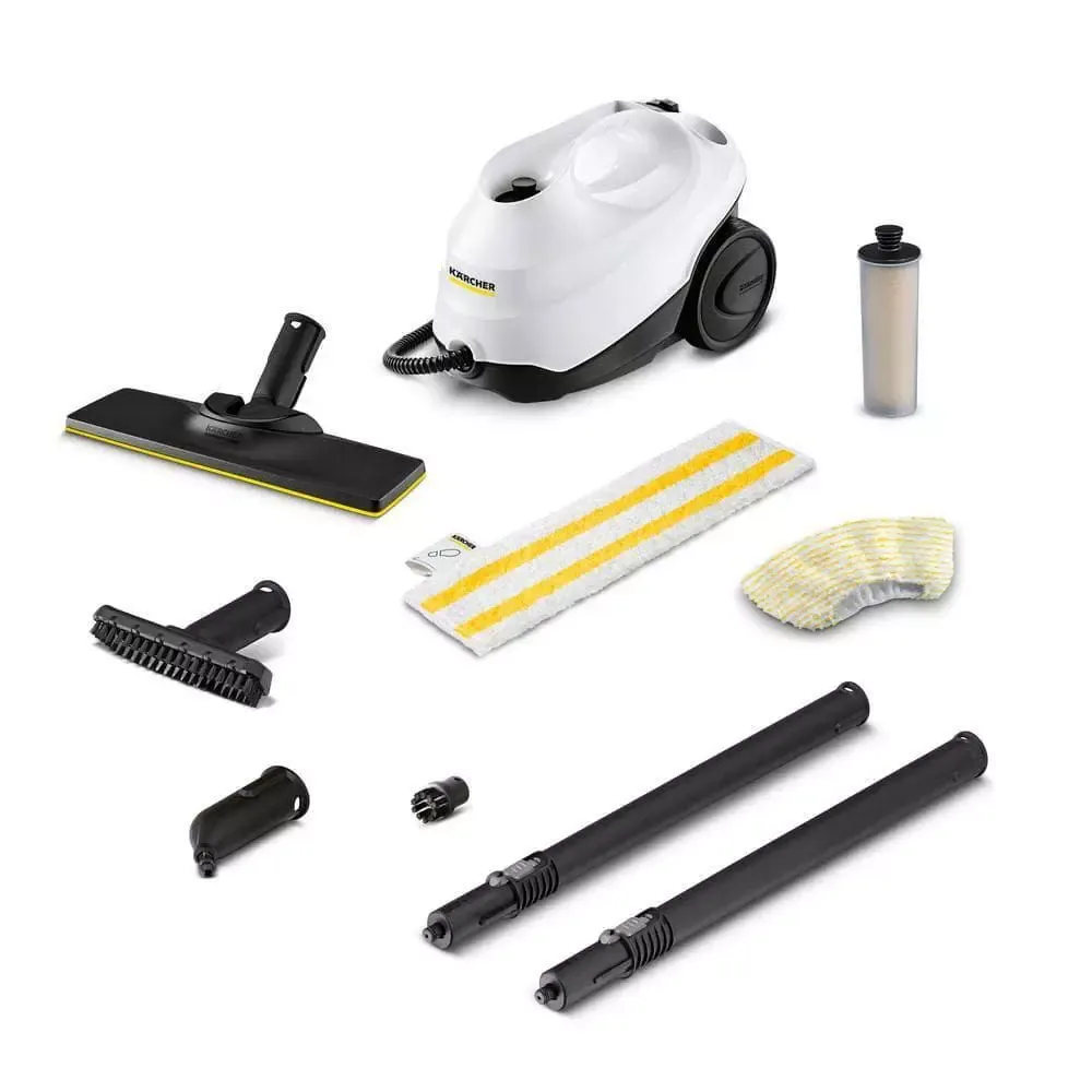 Karcher Steam Cleaner Hand+Floor Attachments 3-Portable Multi-Purpose Corded